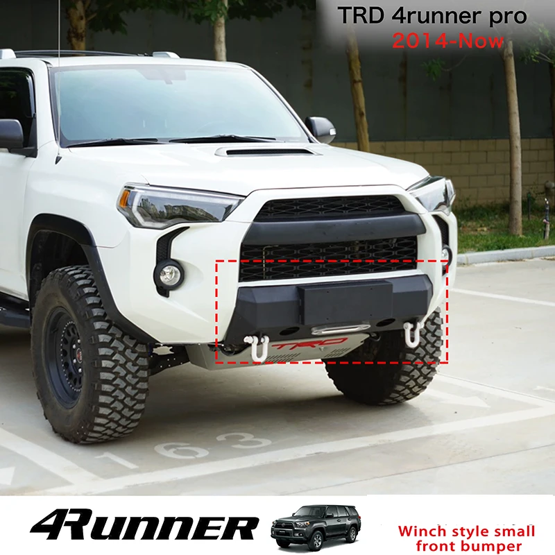 For Toyota 4Runner Front Bumper Manganese Steel Winch Style Small Bumper 4Runner Grill Heavy Duty Protective Accessories