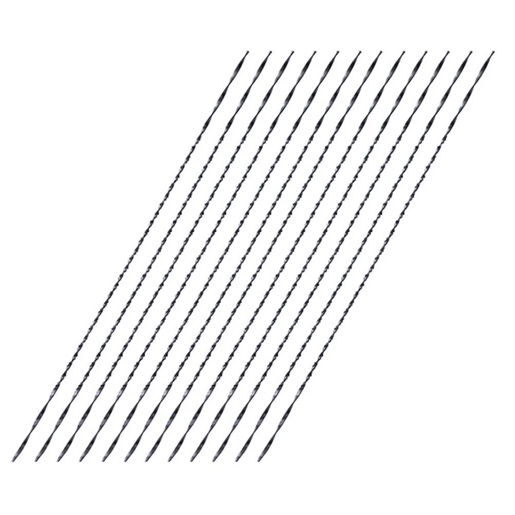 12 pezzi di filo a forma di U lame fai da te per accessori a spirale seghetto alternativo taglio denti H sega parti di ricambio utensili in acciaio