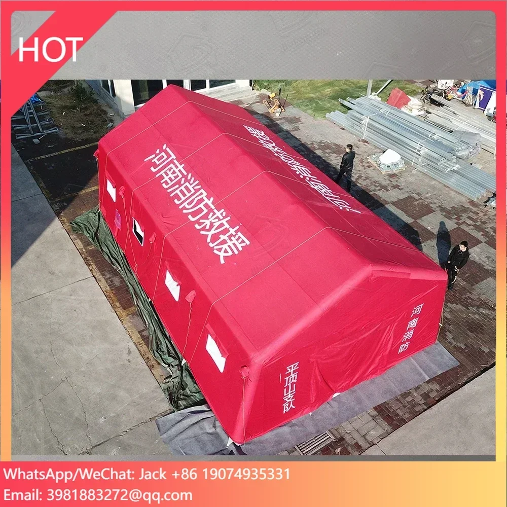 

Hot Selling Large Outdoor Temporary Home Blow-up Rescue Inflatable Tent Evacuation Cabin Emergency Air Tent