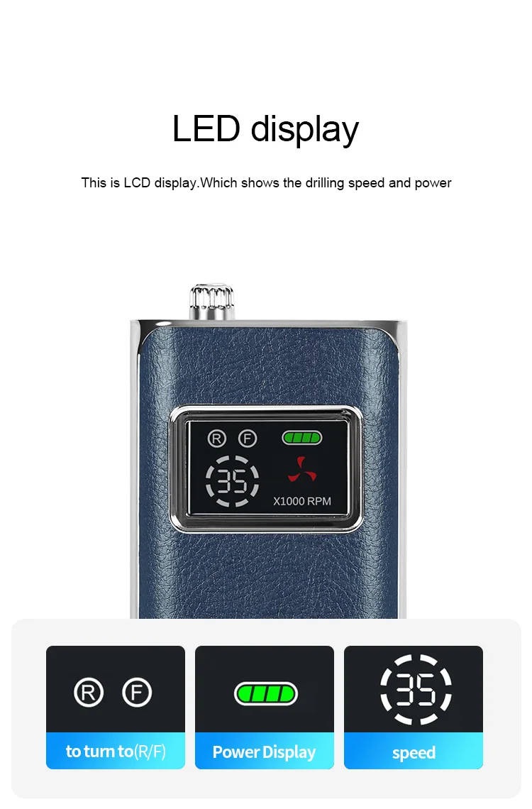 المهنية مانيكير الكهربائية مسمار الحفر آلة 35000 دورة في الدقيقة اللاسلكي ملف الأظافر قابلة للشحن طاحونة تلميع الأظافر للأظافر #5