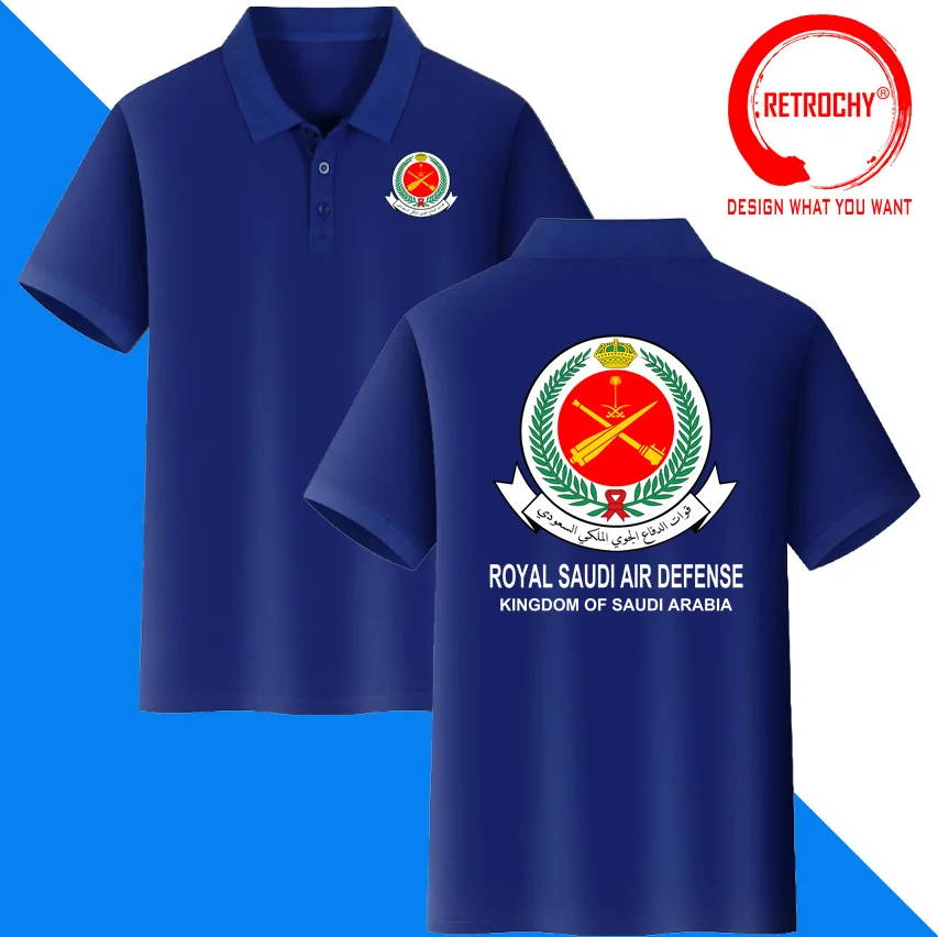 Kingdom of Saudi Arabia Polo Shirt Saudi Arabian Army SA SAU Polo Shirts Country Tactical Military Royal Saudi Air Defense Shirt