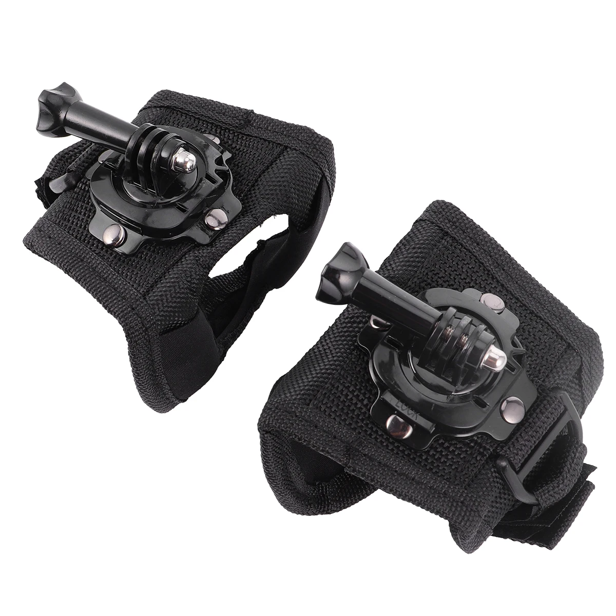 

2pcs 360 Degree Rotating Wrist Strap Mount For Camera Multi-Angle Band Sturdy Fabric Control Cycling Surfing Gift