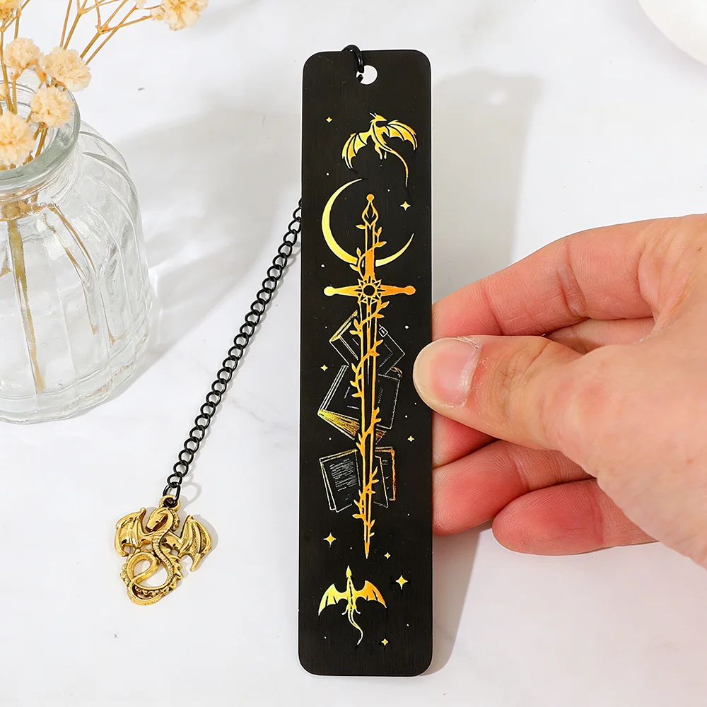 

Fourth Wing Dragon Metal Bookmark Fantasy Novel Lover Book Accessories Fantasy Gothic Bookmark Gothic Lover Birthday Gift