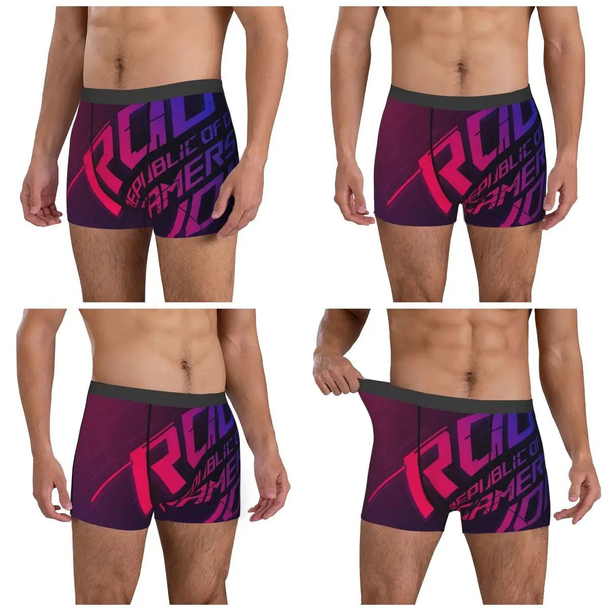 ボクサー下着ショーツジョインザリパブリックオブゲーマーズログアスパンティーズメンズソフト下着オム男性ボーイフレンドギフト用