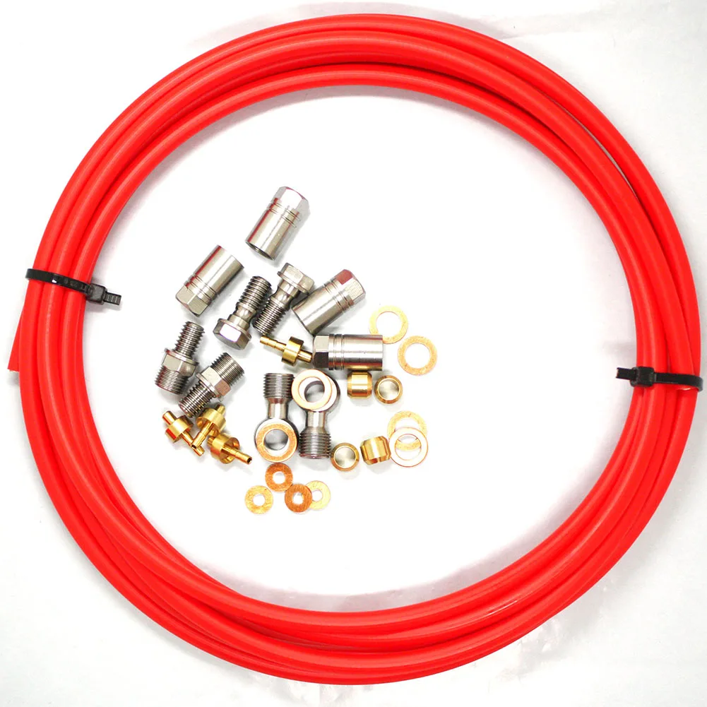 AliExpress Hope Tech Disc Brake Hose Bicycle Bike Brake Lever ABS + Metal For Front Rear Calipers For Hope Line Tube Length 2.5m