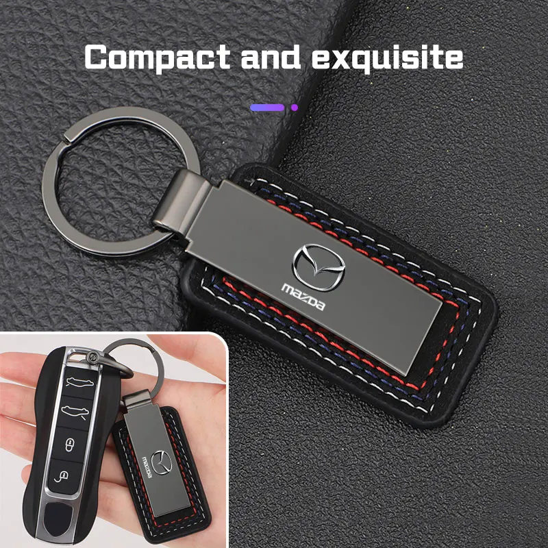 Chaveiro de carro pingente acessórios para mazda 2 3 5 6 atenza axela demio cx3 CX-5 cx5 cx7 mp ms rx8 metal emblema chaveiro