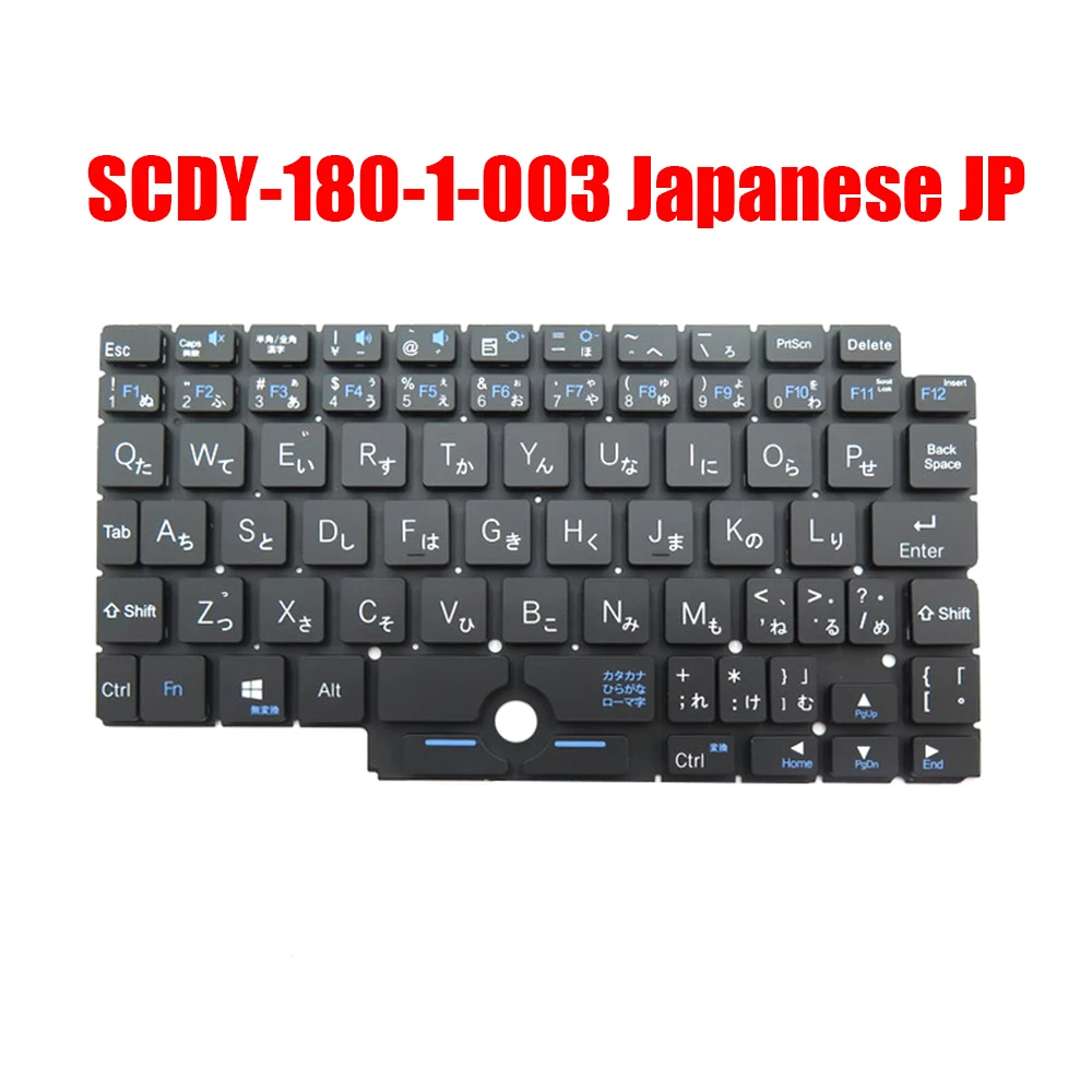 Laptop Keyboard SCDY-180-1-003 Compatible SCDY-180-1-002 Japanese JP JA Black Without Frame New