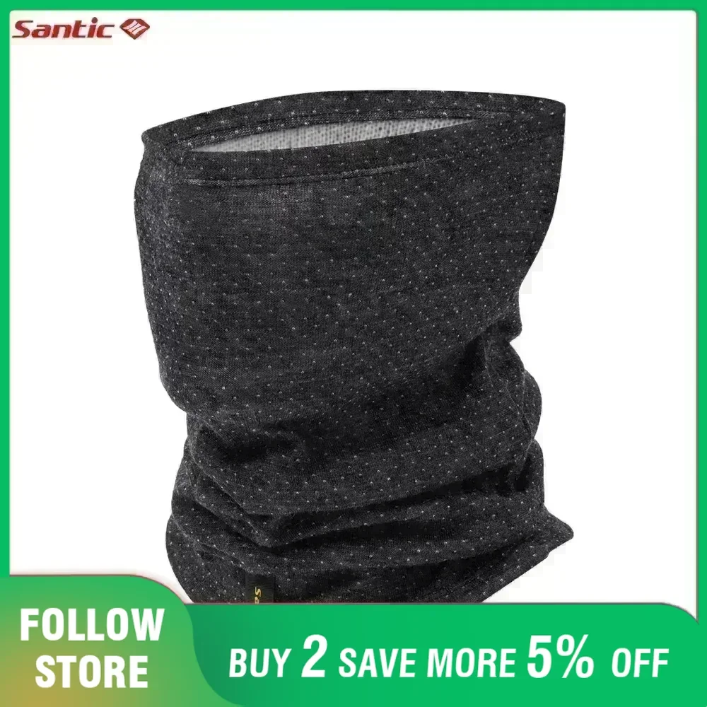Santic Cycling Headband Winter Neck Guard Outdoor Hiking Skiing Fishing Sports Face Mask High Quality Wool Riding Headband Scarf