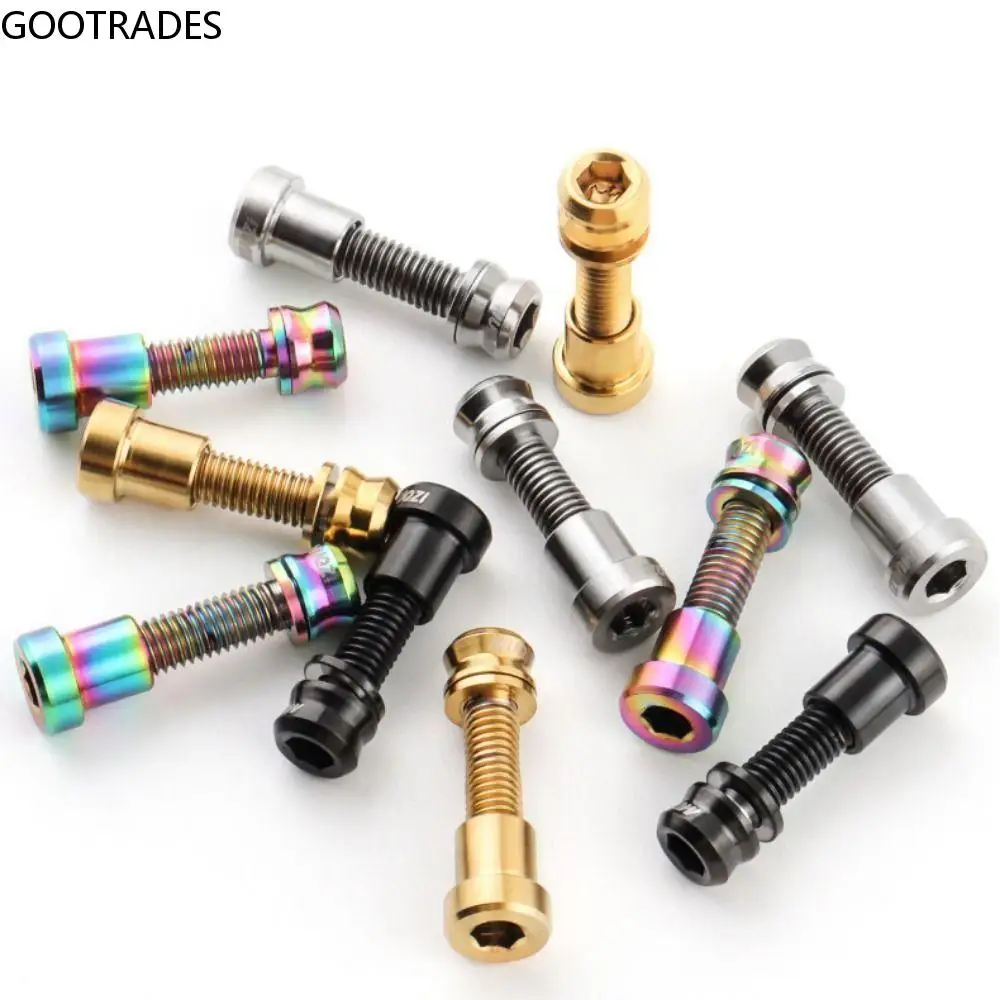 Aluminum Alloy Bicycle Stem Fixing Nut M5x19mm M5*17mm Bike Handlebar Stem Lock Bolt Fixing Bolts Ti Bolts