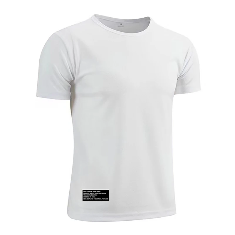 New Arrival Sports Breathable Loose T-shirt Men's Quick-drying Summer Cool Casual Short-sleeve