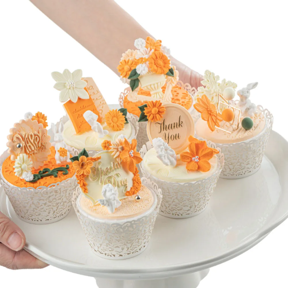 

simulation cupcake women girls princess birthday wedding party supplies happy birthday decoration flower angel cake model