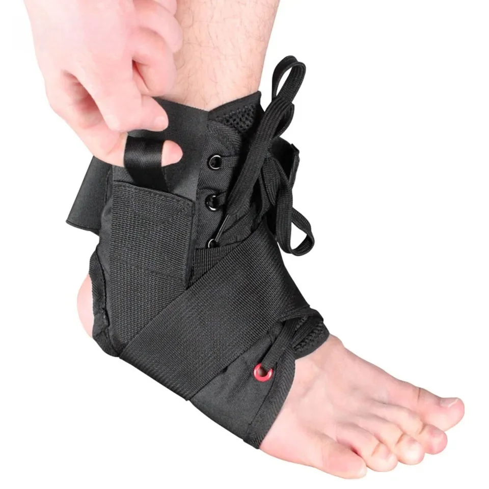 1PCS Adjustable Bandage Sports Foot Anklet Wrap Ankle Brace Support Elastic Splint for Guard Sprains Injury Protector