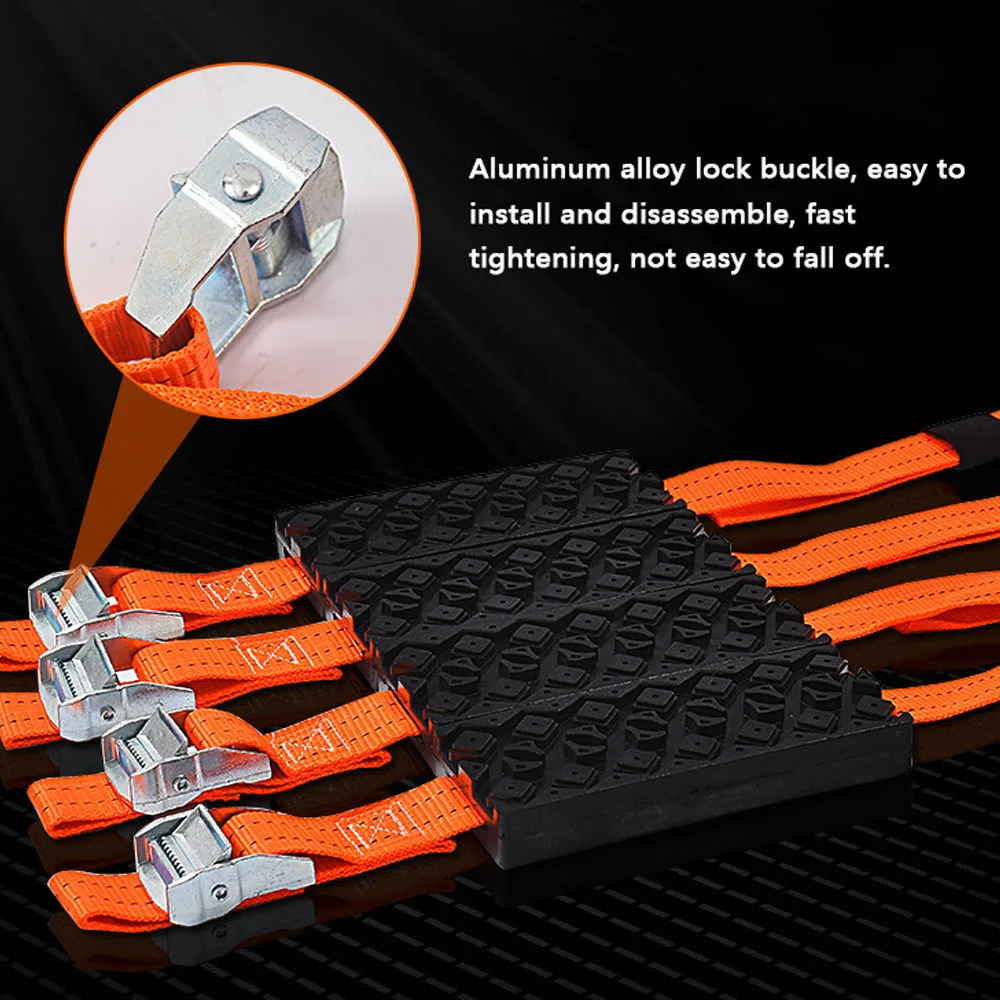 【HOT】Car Recovery Traction Boards Mud Sand Snow Tire Ladder Off-Road Vehicle Emergency Tracks Chain Non-Slip Traction Mat