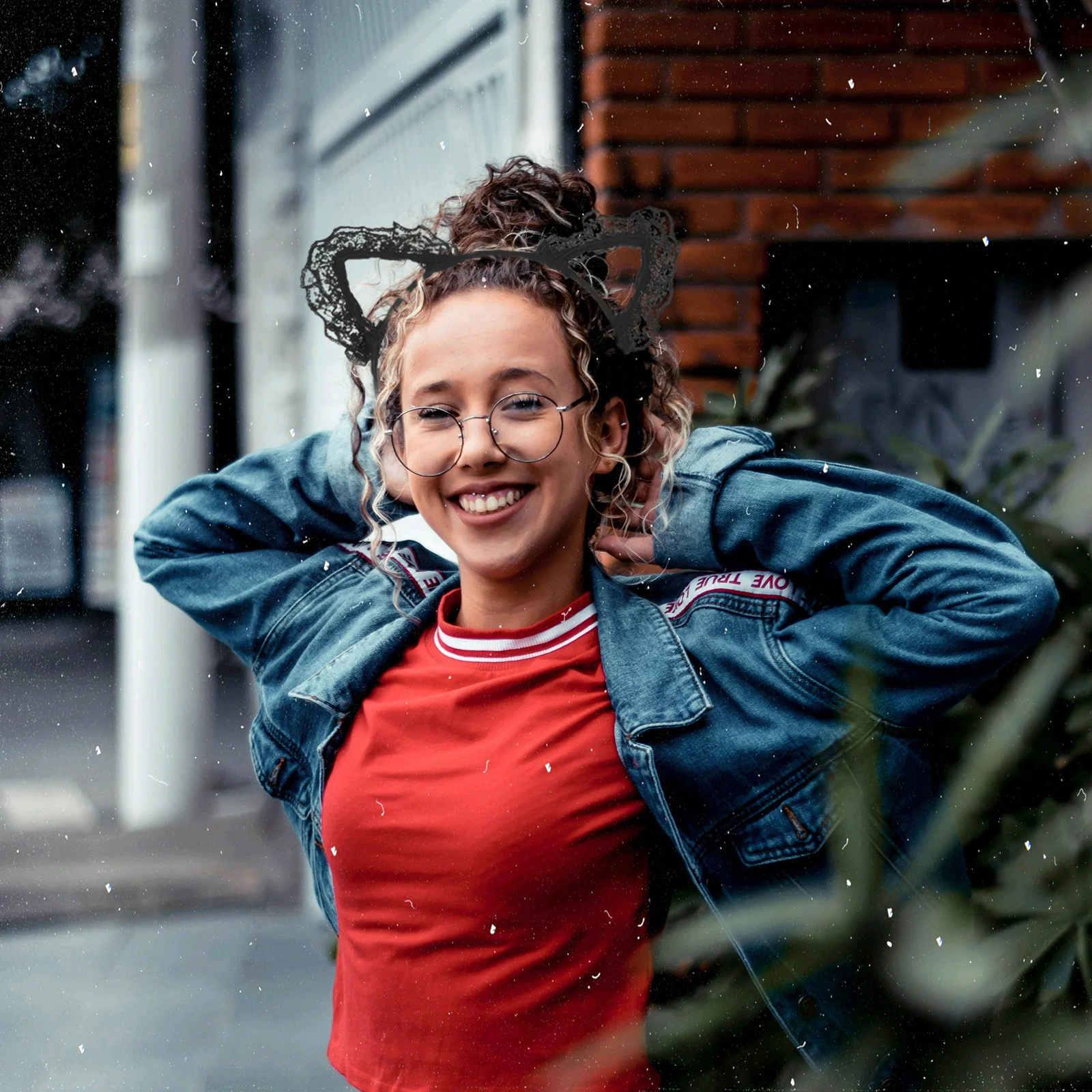 

2pcs Lace Headbands Cat Ear Design Lightweight For Cosplay Party Performance Photo Prop Female Headband Hair Accessory