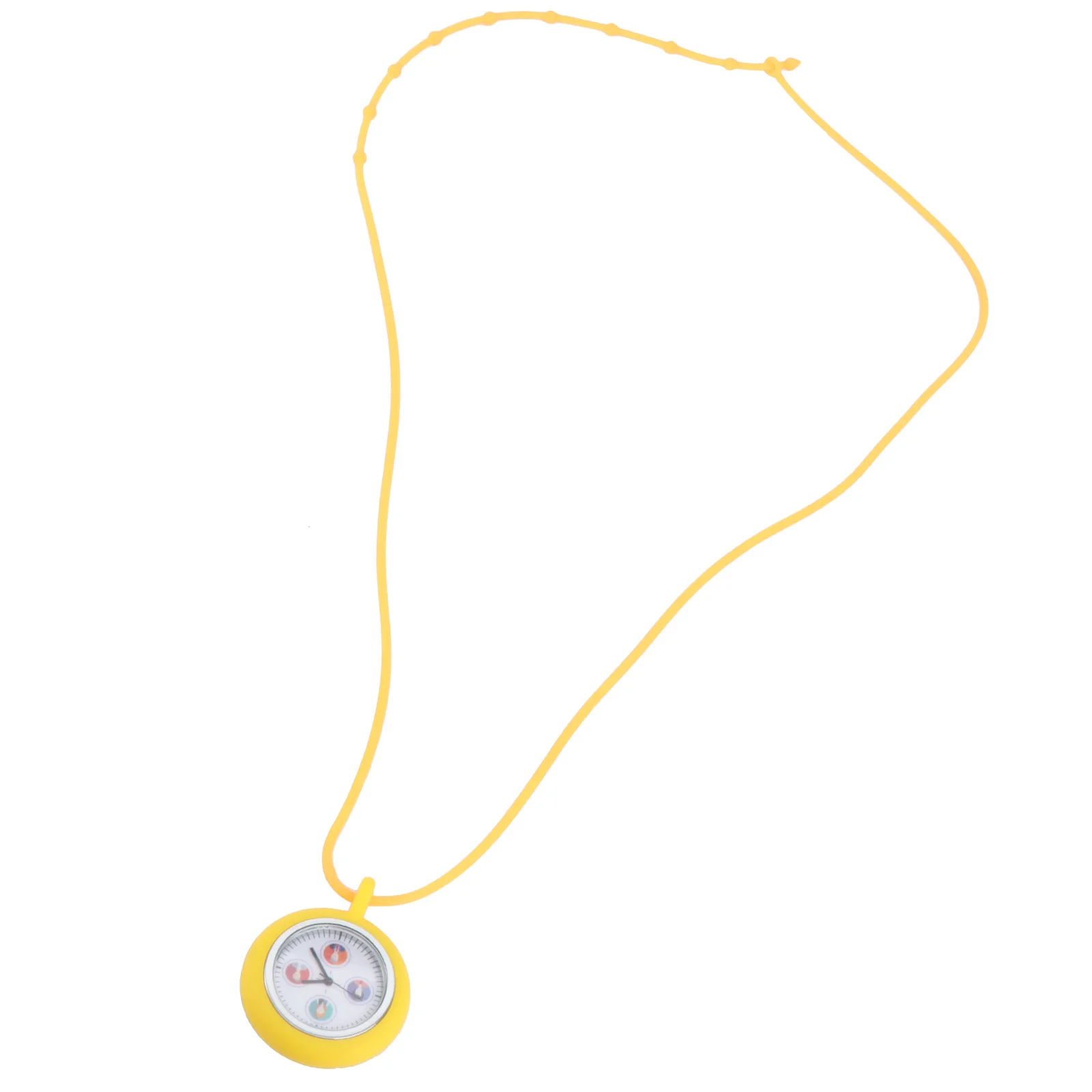 

1pc Quartz Pocket Watch Hanging For Nurse Medical Staff Mini Necklace Timepiece Gift White Random Style