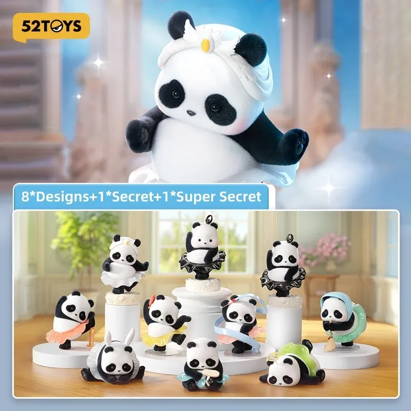 52Toys Panda Roll Ballet Performance Series Mystery Box Guess Bag Toys Doll Cute Anime Figure Desktop Ornaments Collection Gift