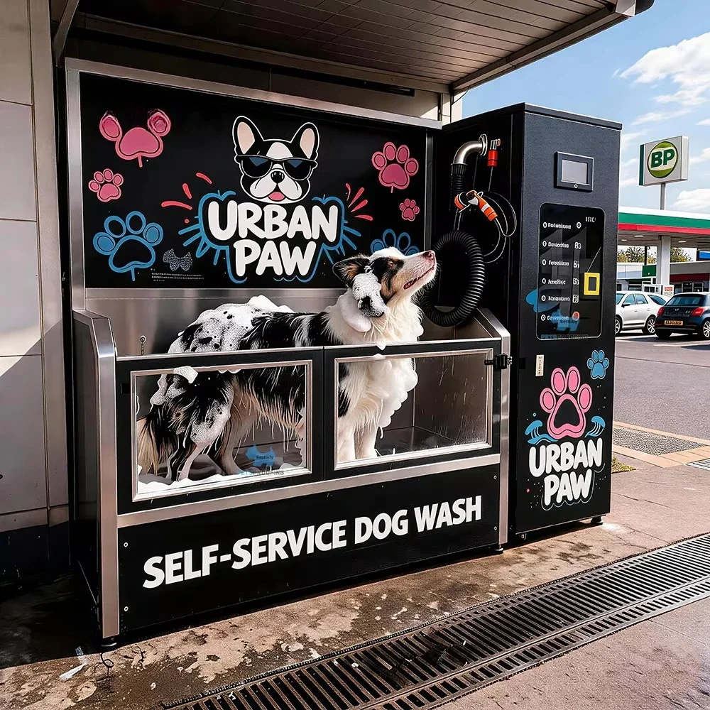 Portable Automatic Self-Service Cat Dog Grooming Bathing Machine New Invention Cleaning Station