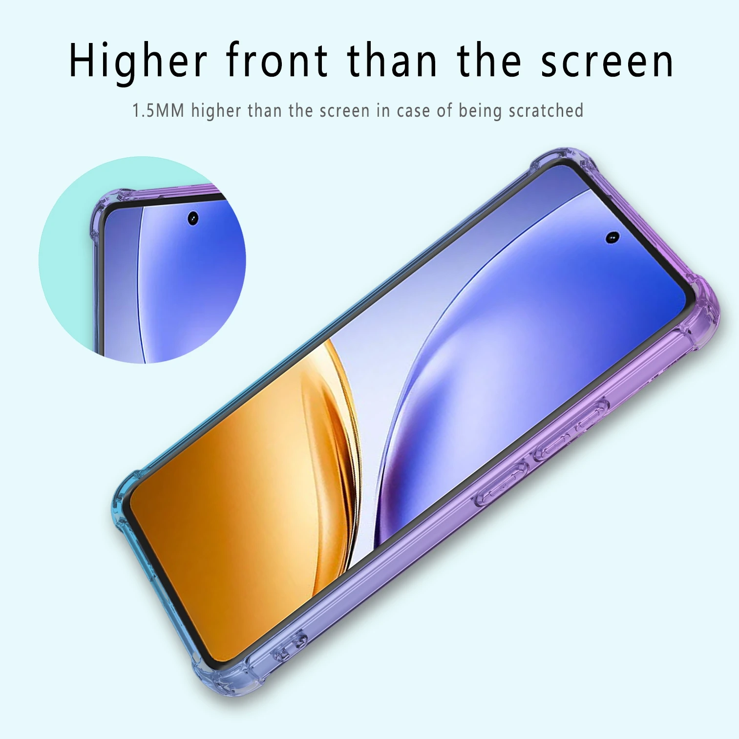 Nuovo Airbag Custodia in TPU sfumato antiurto per Realme 14 5G Realme 14T Cover protettiva Shell posteriore Coque Fundas