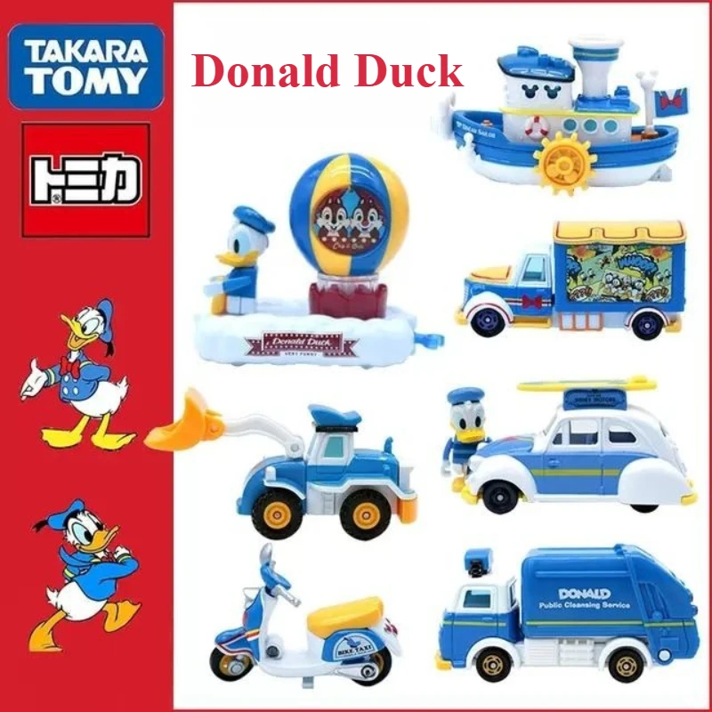 

TAKARA TOMY Cartoon Character Tang Duck Series Car Model Alloy Car Model Toy Children's Birthday Gift Toy Collection Ornament