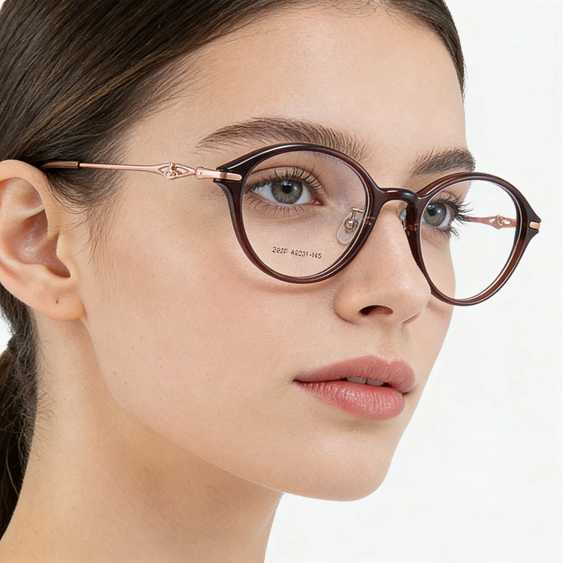 النساء TR90 نظارات وصفة طبية نظارات مكافحة الضوء الأزرق شبه كروية قصر النظر مد البصر العدسات التقدمية القراءة البيضاوي نظارات #2