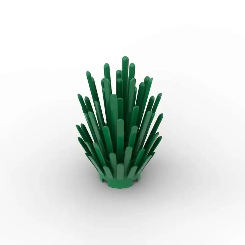 MOC 10PCS 6064 잔디 관목 식물 52208 빌딩 블록 장면 액세서리 나무 잎 장식 벽돌 입자 장난감 어린이 선물