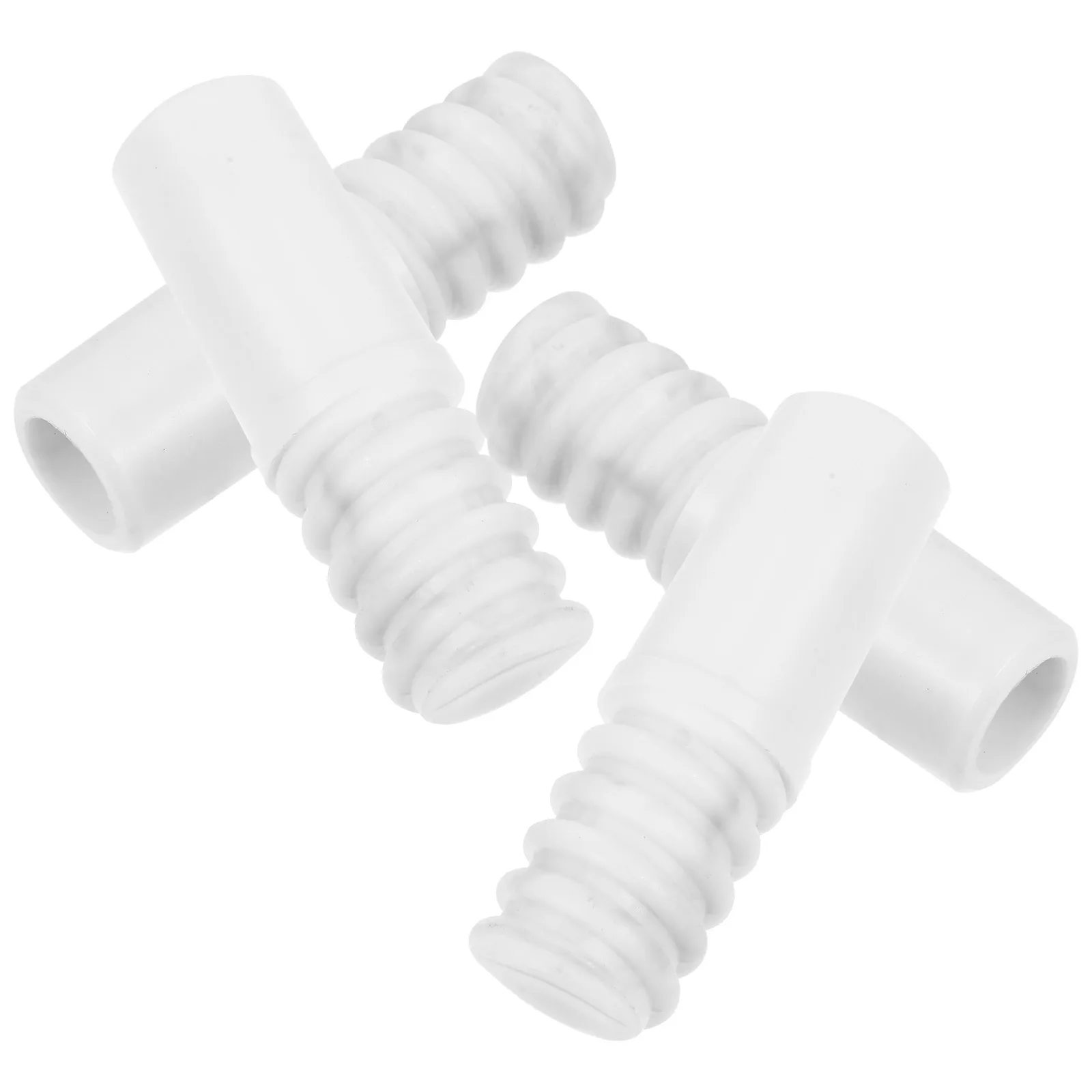 

4pcs Threaded Tips for 19mm Telescopic Poles White Plastic Broom Handle Connector Repair Kit Household Cleaning Tools