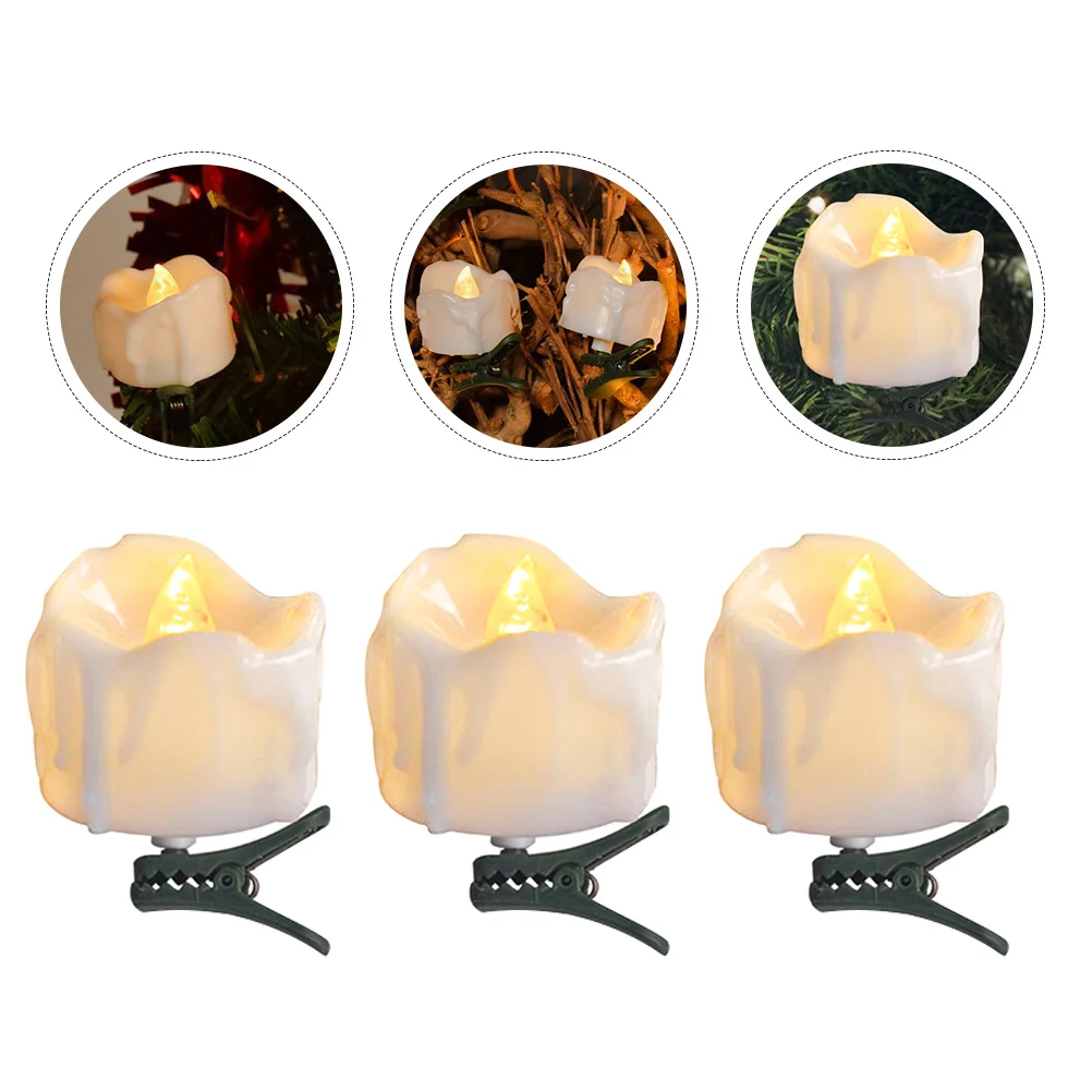 9 lampade a LED con design a fiamma simulata per la decorazione dell'albero di Natale, illuminazione festosa, ornamento per luce da tè