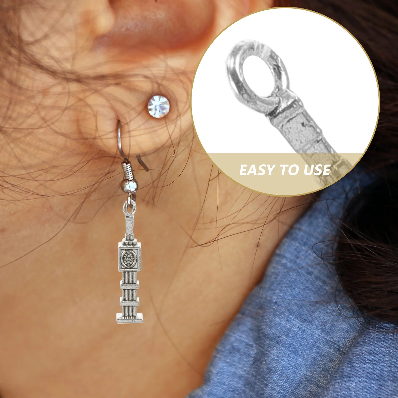 

50Pcs Architecture Alloy Pendants Versatile DIY Jewelry Decorative Pendant Charms for Necklace Crafts Architecture Charms