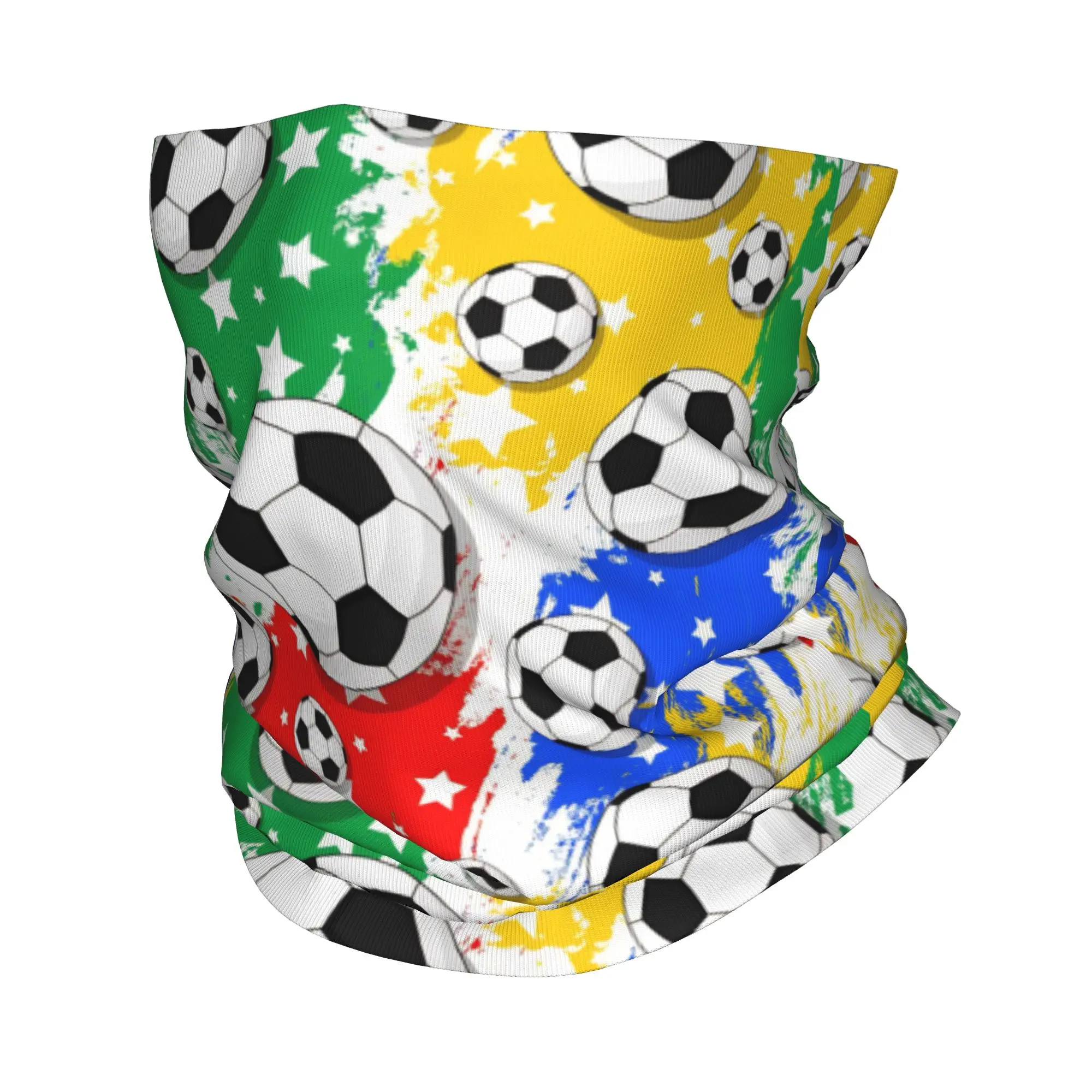 Football Soccer Patten Bandana Neck Gaiter Printed  Magic Scarf Multi-use Headwear Running for Men Women Adult Breathable
