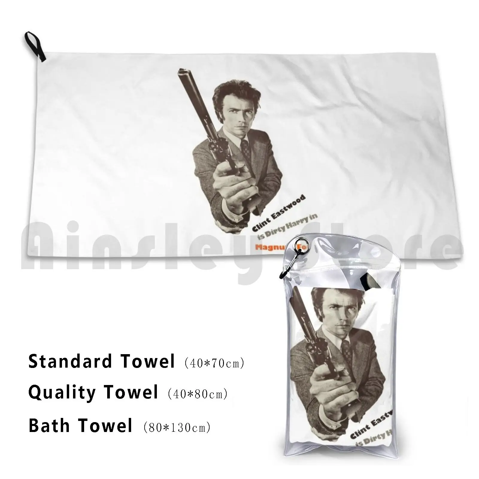 Dirty Harry By Clint Bath Towel Beach Cushion Clint Eastwood Clint Western Eastwood Cowboy Movie Good Bad