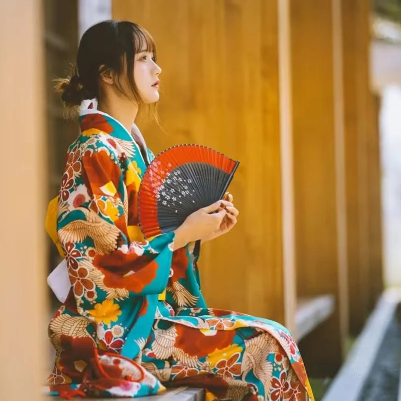 Japanese Kimono 2024 New Design Traditional Oriental Clothing Bathrobe Sauna Hotspring Anime Cosplay Photoshooting Travelling