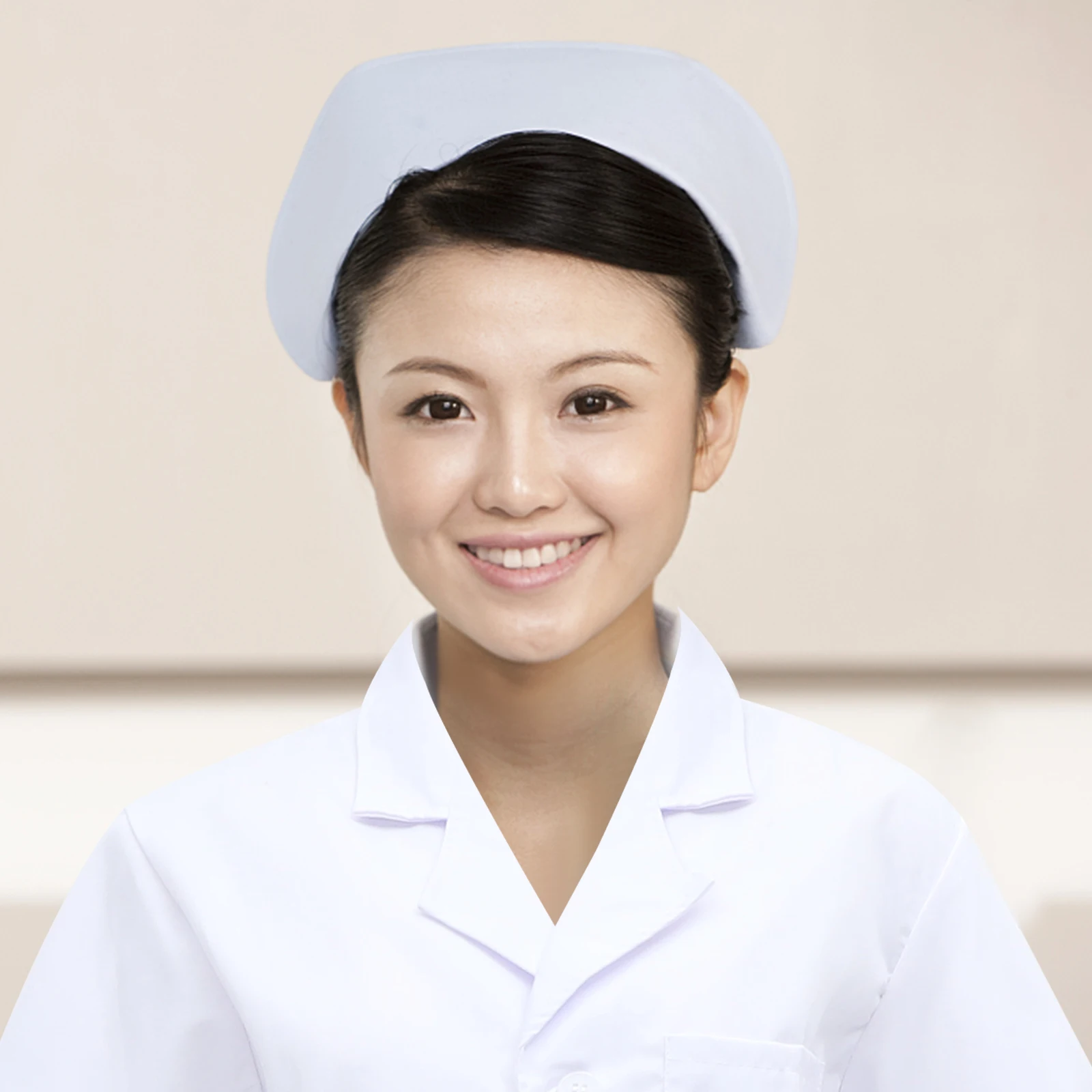 

Women's Nurse Uniform Short Sleeve White Gown Medical Uniform Halloween Cosplay Nurse Clothing - Size S