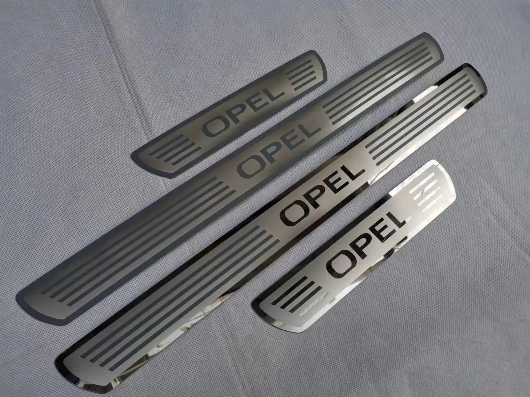 For opel astra zafira corsa Door Sill Scuff Plate Cover Trim Stainless Steel Threshold Pedal Styling Protect Car Accessories