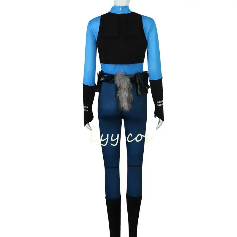 Judy Cospaly Anime Hopps Cosplay Costume Woman Police Uniform Top Pants Bunny Tail Halloween Set