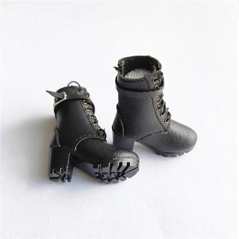 New 1/6 Scale Female High Heel Boot Accessories Women Mid-Calf Boots Hollow Shoes Model For 12'' Soldier Action Figure Body Doll