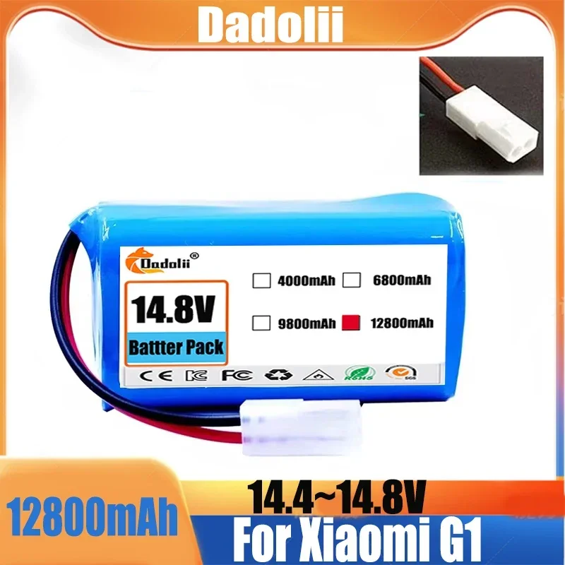 

New 4S1P 14.4V 12800mAh H18650CH R30 R35 Li-ion Battery Pack,For XIAOMI MIJIA Mi Robot Vacuum-Mop Essential G1 MJSTG1, SKV4136GL