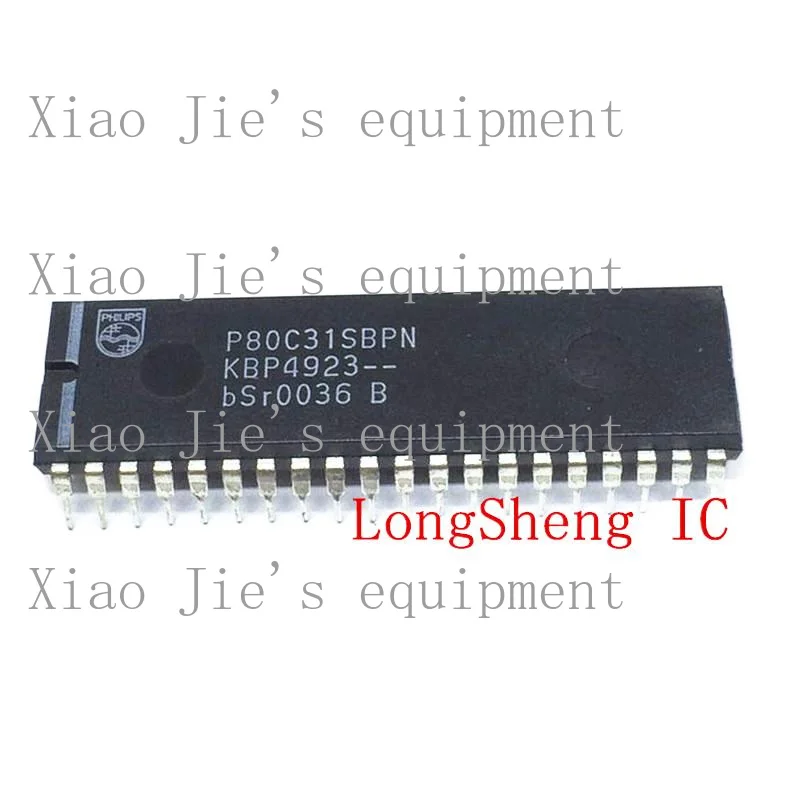 5 PCS P80C31SBPN DIP-40 Microcontroladores de 8 bits MCU 80C51 128B 16 MHZ ROMLESS novo