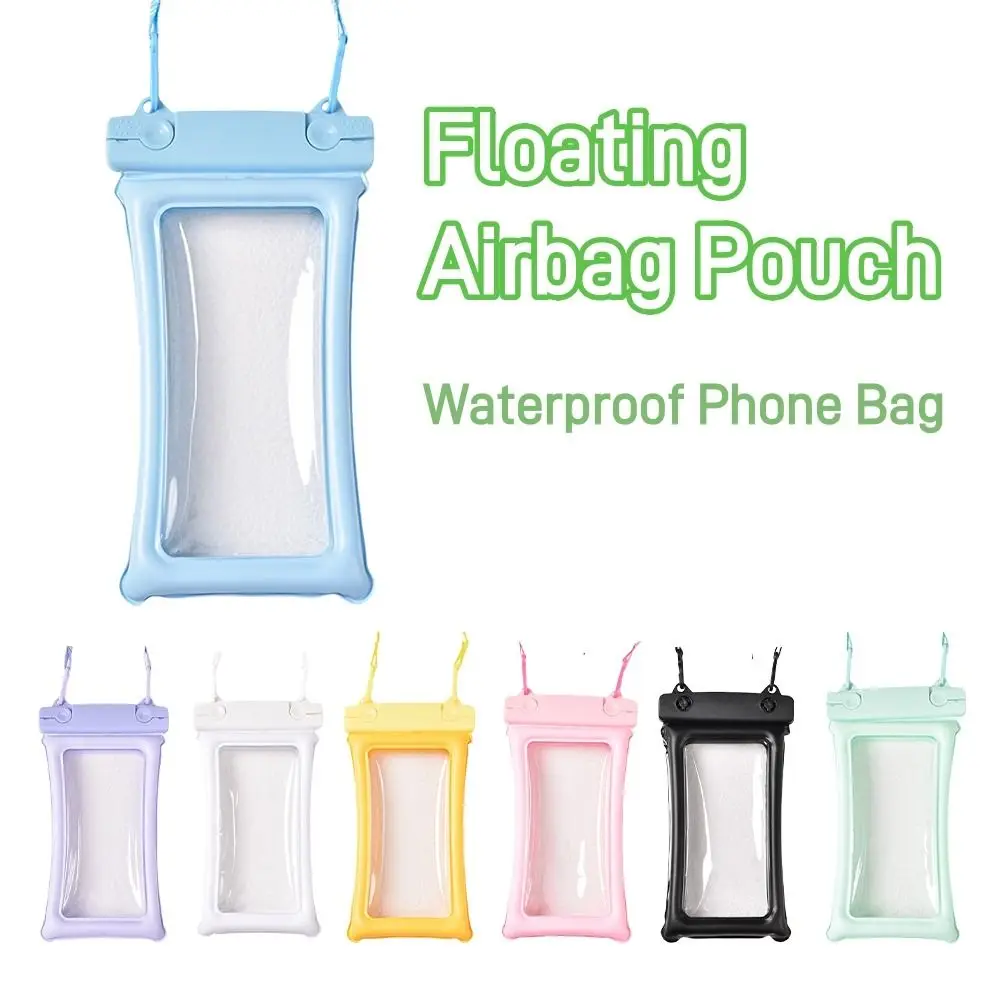 Floating Airbag Pouch Case Double Layer PVC Underwater Cover Pouch Beach Bag Universal Waterproof Phone Bag