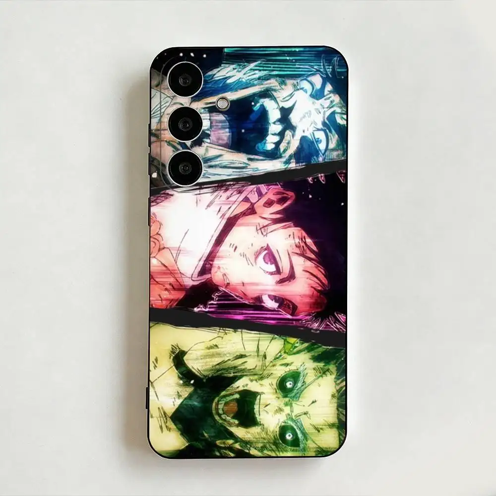 Yuta & Rika Vs Uro Vs Ryu Jujutsu Kaisen Black Shell Phone Case For Samsung Galaxy A73,A72,A71,A70,A53,A52,Cover Others Soft