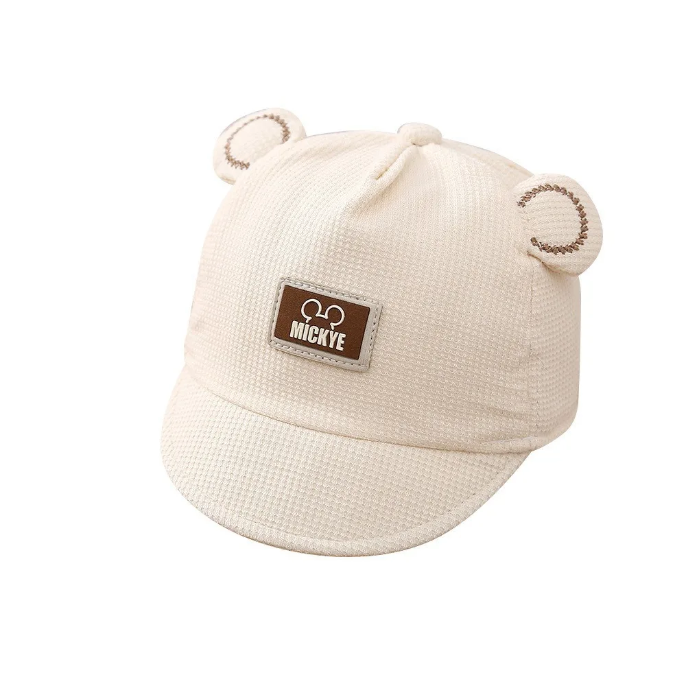 

New Cotton Baseball Hat Embroidery Warm Peaked Cap Adjustable Soft Brim Sunscreen Hat Spring Autumn