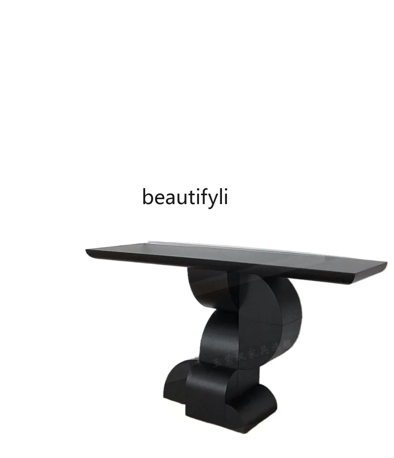 

Легкие роскошные креативные консольные столы Итальянский дизайн Консольная вилла Высококачественный художественный вход на стену с видом сбоку Стол