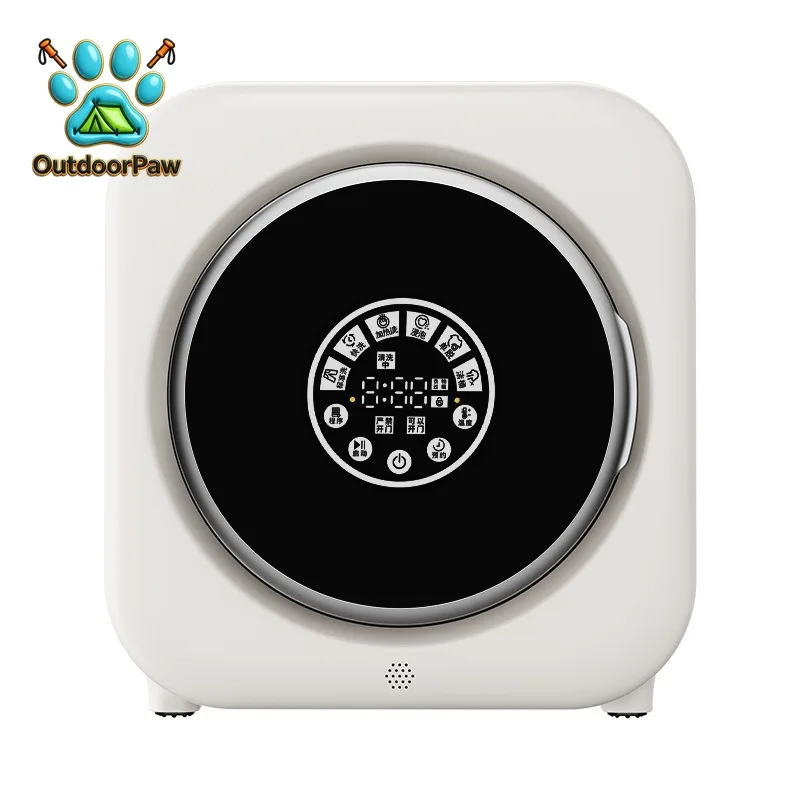 Small washing machine Mini drum washing and drying integrated machine Automatic touch screen Front opening with dehydration