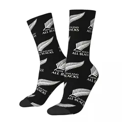 All Blacks Rugby Socks Men's Women's Polyester Funny Happy Socks Novelty Spring Summer Autumn Winter Socks Gift