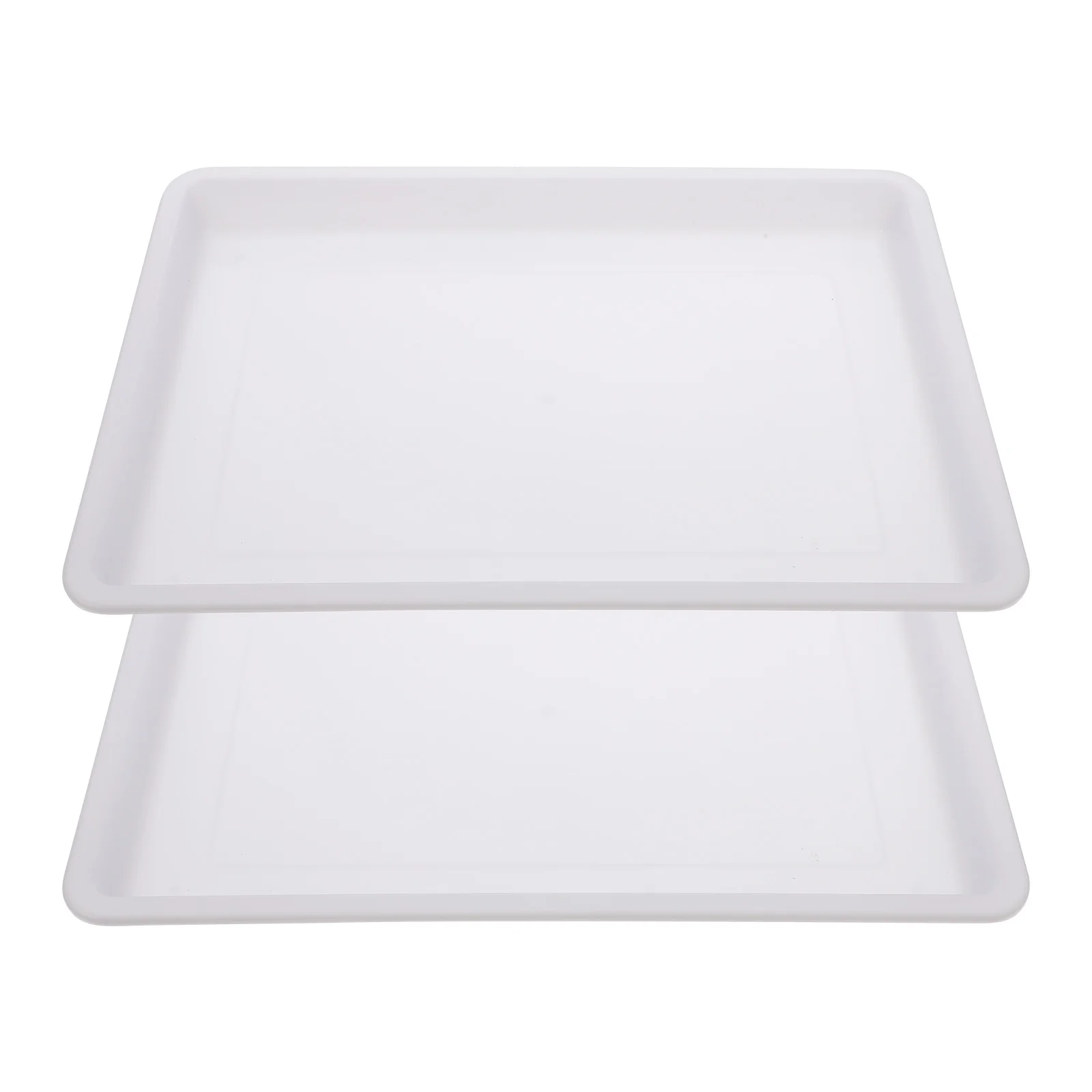 

2Pcs Pigment Tray Smooth Children DIY Art Trays for Painting Supply Water Drawing Projects Plastic Color Mixing Plates