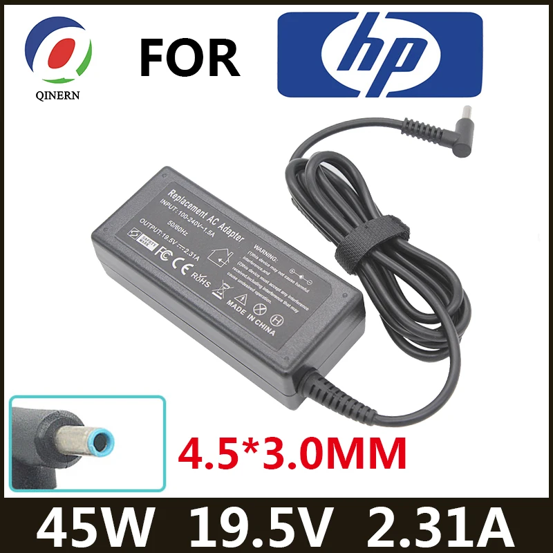 מטען למחשב נייד 19.5V 2.31A 45W 4.5*3.0mm עבור HP Stream X360 13 14 Pavilion 854054 -001 741727 -001 740015 -001 740015 -002