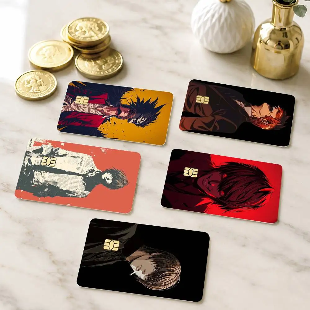 Anime Death Note Death Note Credit Card HD Stickers Game Card Decal Small Chip Waterproof Sticker