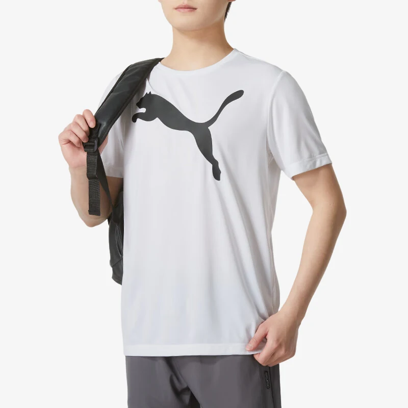 

Оригинальная новая мужская спортивная футболка Puma с круглым вырезом, мягкая и дышащая, с короткими рукавами, 685638-02