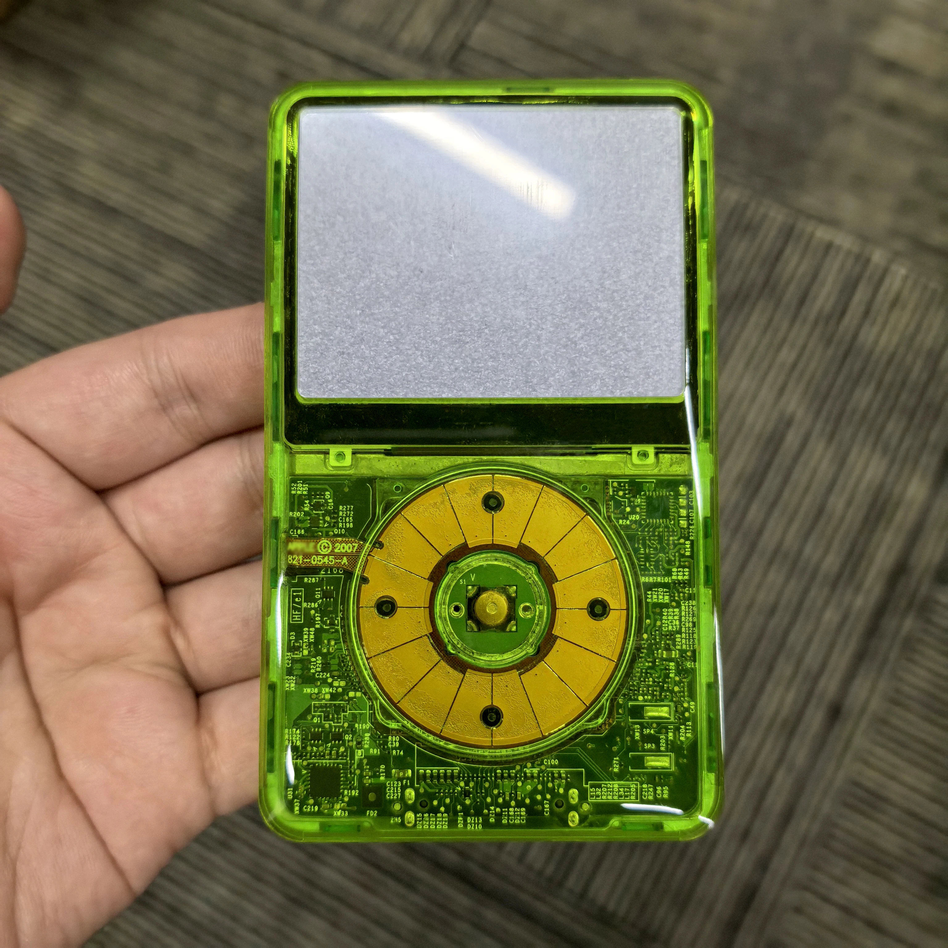 Kleurrijke transparante frontplaat behuizing case cover voor iPod Classic 6e 7e generatie, met Click Wheel & Button 80/120/160GB A1238
