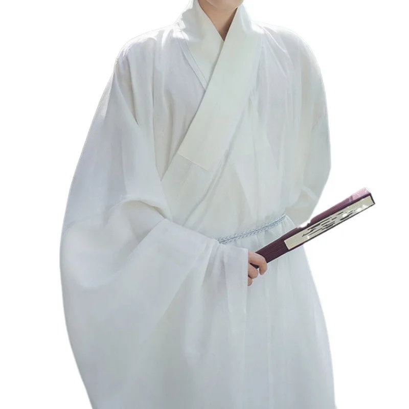 Hanfu Full Set Men Ming Dynasty Taoist Robe Men's Clothing Ancient Style Gentleman Student Costume Full Set Ancient Costume