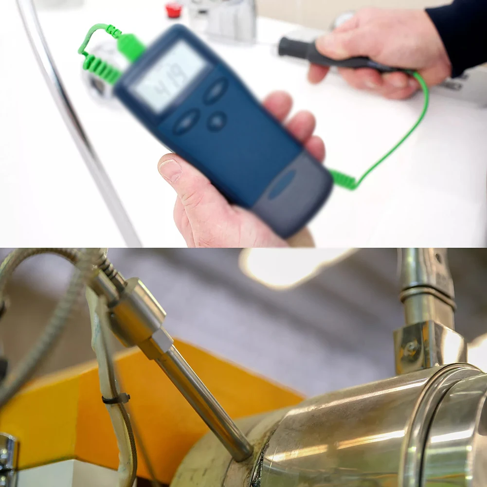 Sonda de temperatura 5 peças 2m para medição de temperatura tm902c para conector tipo k termômetros de termopar sondas medidores de teste